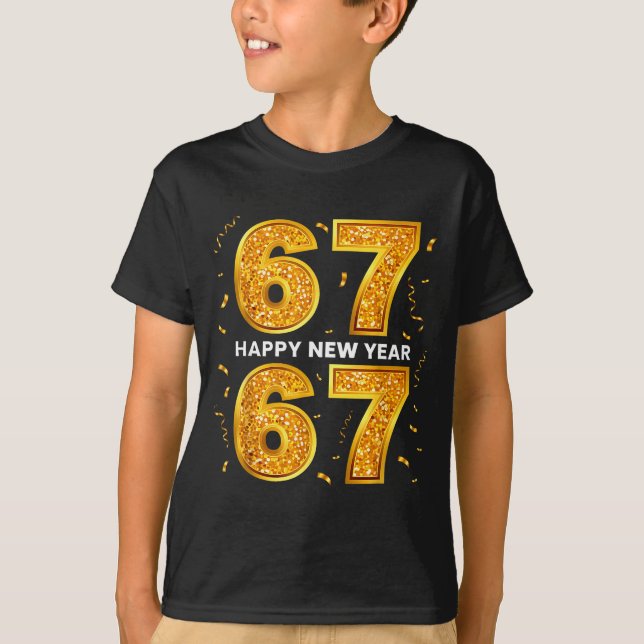 Camiseta Año Nuevo Seis Siete 6 7 Meme Divertido Feliz Año  (Anverso)