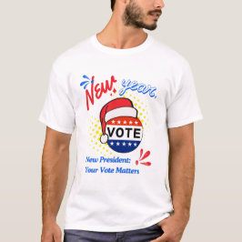 Camiseta Año Nuevo - Tu voto - USA Santa