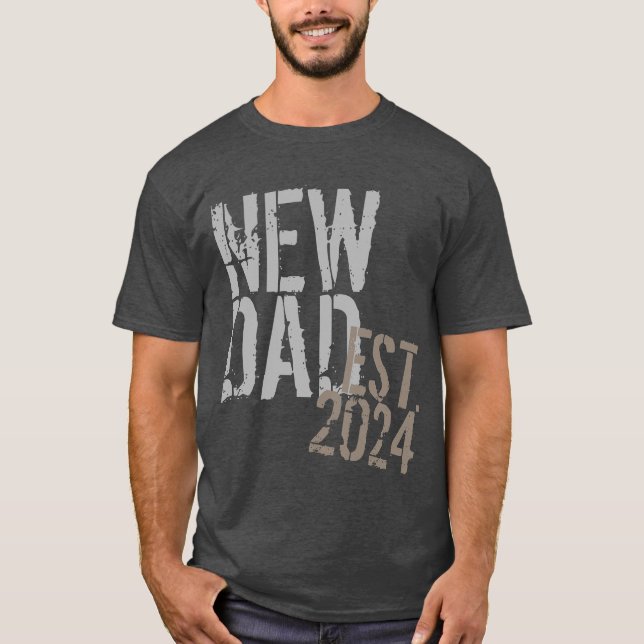 Camiseta Año personalizado Año Nuevo papá desmoronó Día del (Anverso)