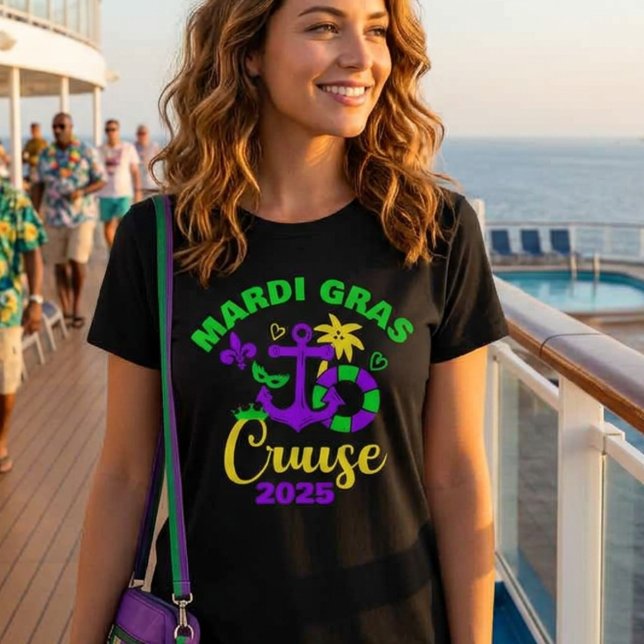 Camiseta Año Personalizado de crucero Mardi Gras (Subido por el creador)