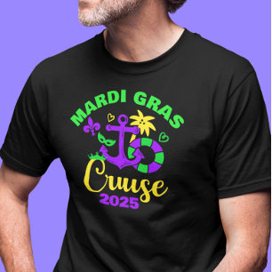 Camiseta Año Personalizado de crucero Mardi Gras