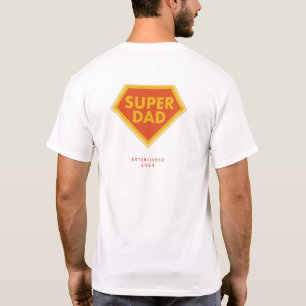 Camiseta Año personalizado de Super Dad