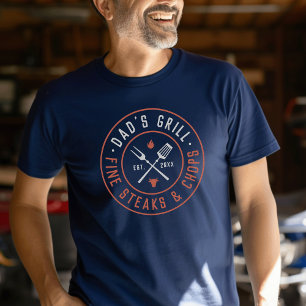 Camiseta Año personalizado del asador de papá establecido