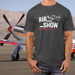 Camiseta Año personalizado del espectáculo aéreo de avión a