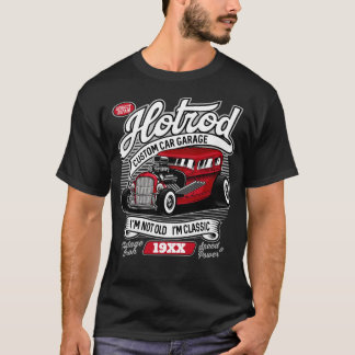 Camiseta Año personalizado o nombre Garaje clásico de arado