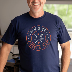 Camiseta Año personalizado Pepaw's Grill establecido