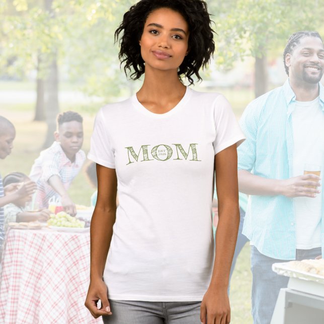 Camiseta Año Personalizar establecido por la mamá verde (Subido por el creador)