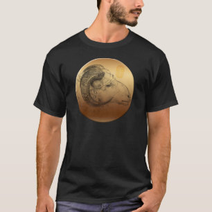 Camiseta Año Ram Dorado Astrología China Zodiac B Hombres T
