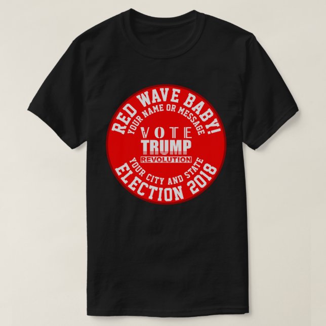 Camiseta Año rojo de la elección de la revolución del (Diseño del anverso)