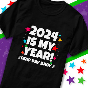 Camiseta Año Salto Día 2024 Es Mi Año 29 Feb. Cumpleaños