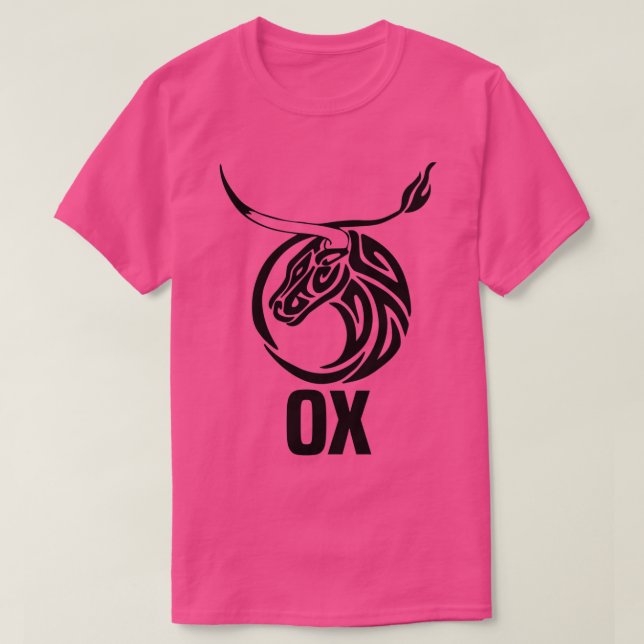 Camiseta Año tribal del diseño negro azoico chino (Diseño del anverso)