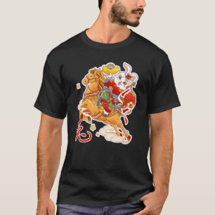 Camiseta Año zodiaco chino del Rótulo de animales de conejo