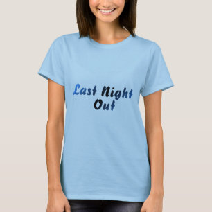 Camiseta Anoche fuera (azul)