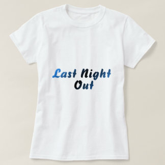 Camiseta Anoche fuera (azul)