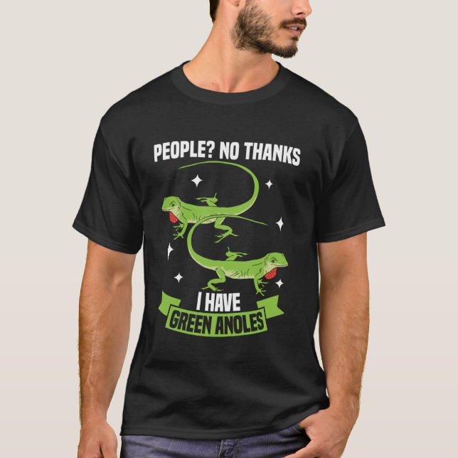 Camiseta Anole Lizard Lover  Green Anole Reptile Keeper Nat (Anverso)