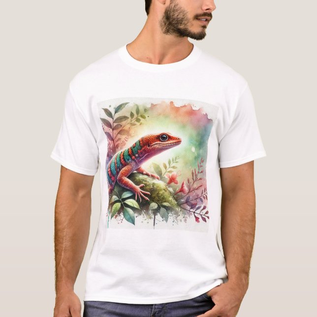 Camiseta Anolis de rueda 100724AREF114 - Watercolor (Anverso)