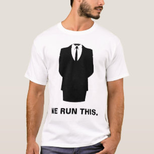 Camiseta anónima "CORREMOS ESTE" blanco