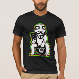Camiseta anónima de la pintada de la ley común p