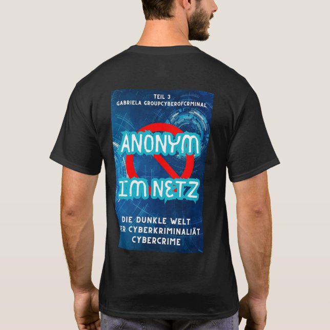 Camiseta Anonym im Netz  (Reverso)
