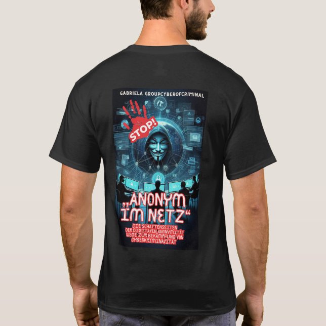 Camiseta Anonym im Netz  (Reverso)