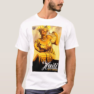 Camiseta Años 1950 Haití Coffee Corporation ad