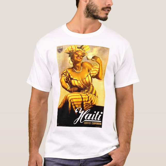 Camiseta Años 1950 Haití Coffee Corporation ad (Anverso)