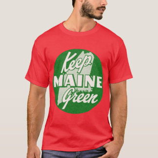 Camiseta Años 1960 Mantener el verde