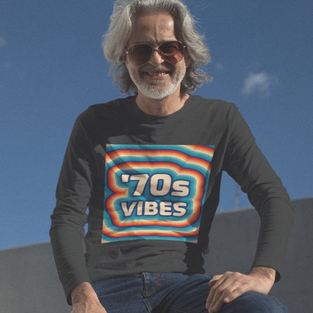 Camiseta Años 1970 vibraciones 70 vibes BOOMER HIPSTER T-SH (Subido por el creador)