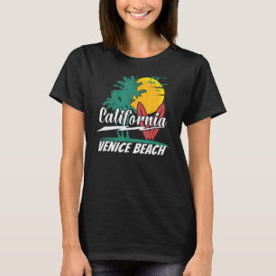 Camiseta Años 70: Surf en Venice Beach, ciudad de Californi