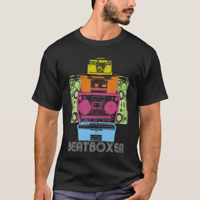 Camiseta Años 80 DJ de BeatBoxer (Anverso)