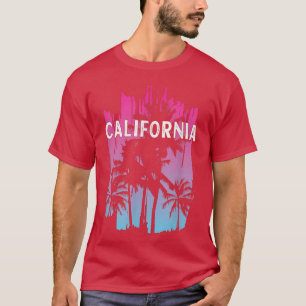 Camiseta Años 80 en California Beach Santa Cruz Surfing 