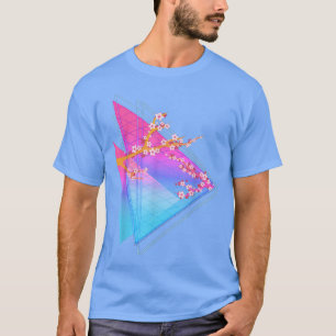 Camiseta Años 80 Sakura Japón Flor Vaporwave Synthwave Cher