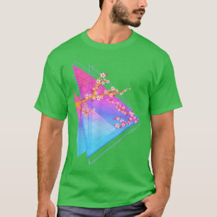 Camiseta Años 80 Sakura Japón Flor Vaporwave Synthwave Cher