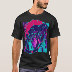 Camiseta Años 80 Vaporwave Tropical Iguana Reptile Lizard I