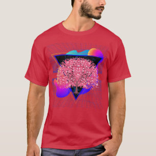 Camiseta Años 90 Arte Japón Flor Sakura Árbol Vaporwave Che