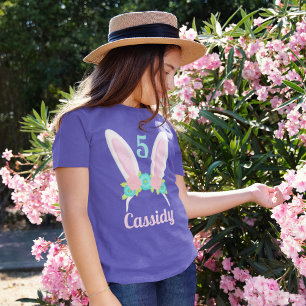 Camiseta Años de conejito tiara Pascua