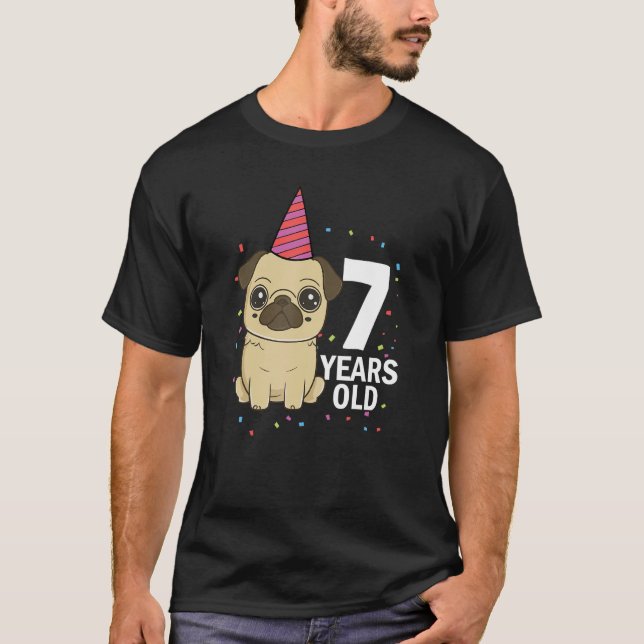 Camiseta Años de edad Pug Perro Perro Perro Perro Amante Du (Anverso)
