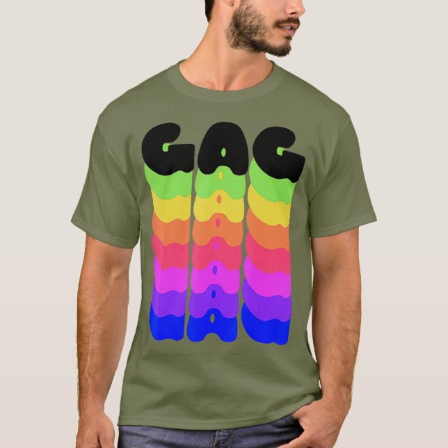 Camiseta Años de orgullo gay arcoiris arrastran meme gay LG (Anverso)