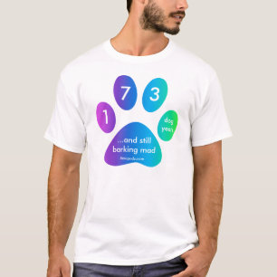 Camiseta años del perro del arco iris del timepodz - 173