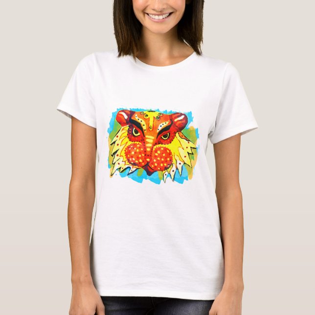 Camiseta Años Nuevos bengalíes del león de regalos del (Anverso)