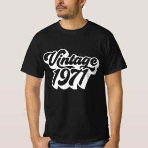 Camiseta Años retro de nacimiento de 1971, regalo