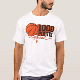 Camiseta Anotador de baloncesto de 1000 puntos de secundar