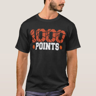 Camiseta Anotador de Baloncesto de 1000 Puntos Escuela Secu