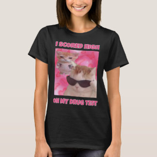 Camiseta Anoté memes de gato alto