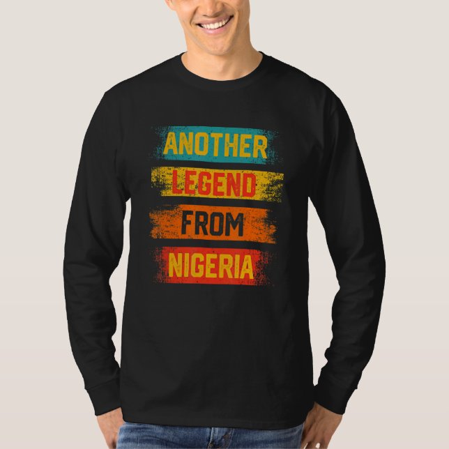 Camiseta Another Legend from Nigeria Distressed Patriotic N (Anverso)