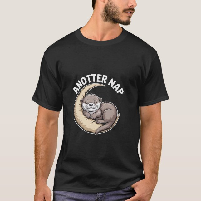 Camiseta Anotter Nap Otter Moon Sleep Fun (Anverso)