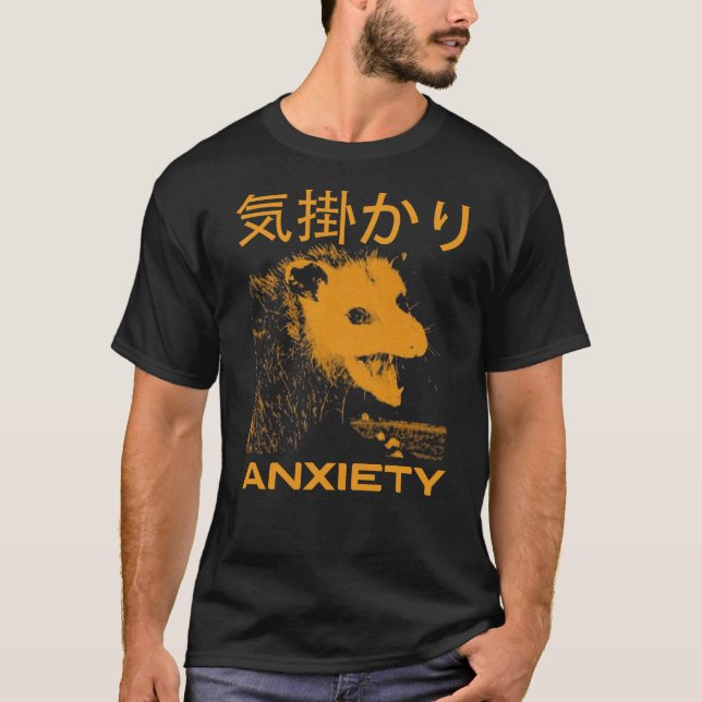 Camiseta Ansiedad Opossum Japonés (Anverso)