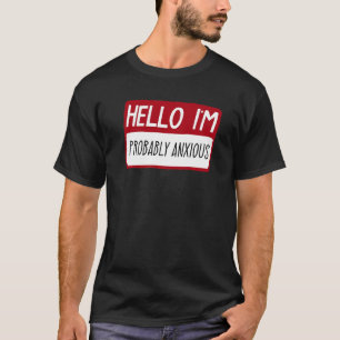 Camiseta Ansiedad Torpeza Ansioso Malestar Estrés Nervioso