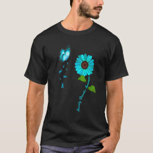 Camiseta Ansiedad Trastorno Conciencia Mariposa Verde azula
