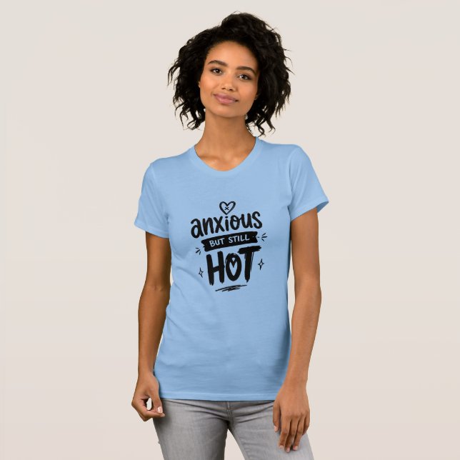 Camiseta Ansioso Pero Caliente (Anverso completo)